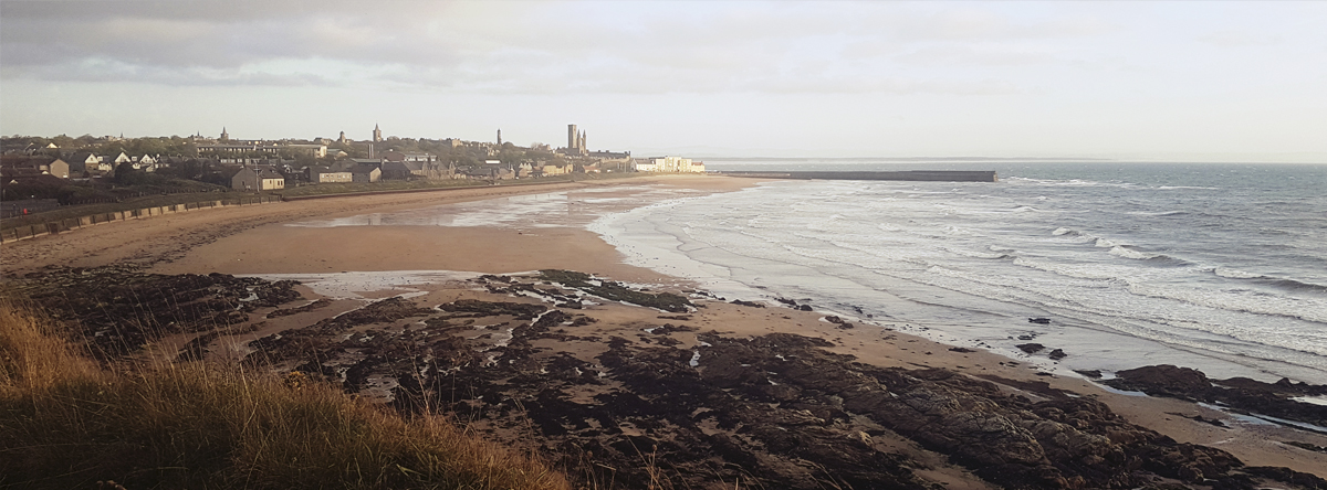 East Sands from the coastal Path